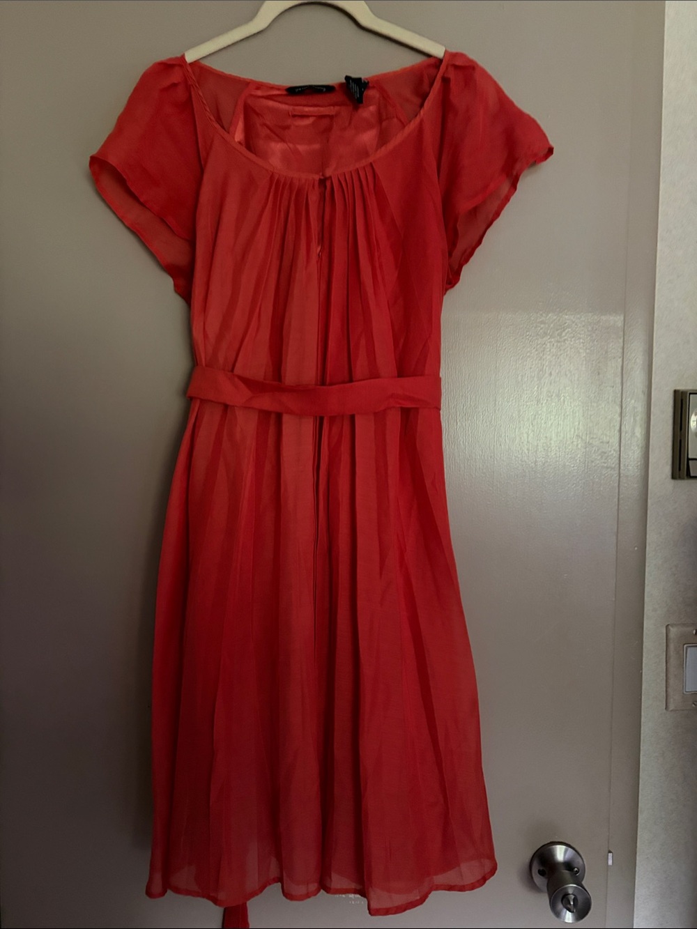 Rustic orange Belted Women’s Dress